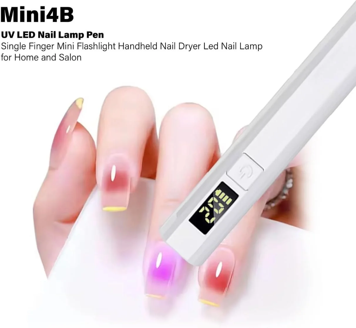 خشک کن لاک ناخن LED حرفه ای مینی قلمی مدل 4A