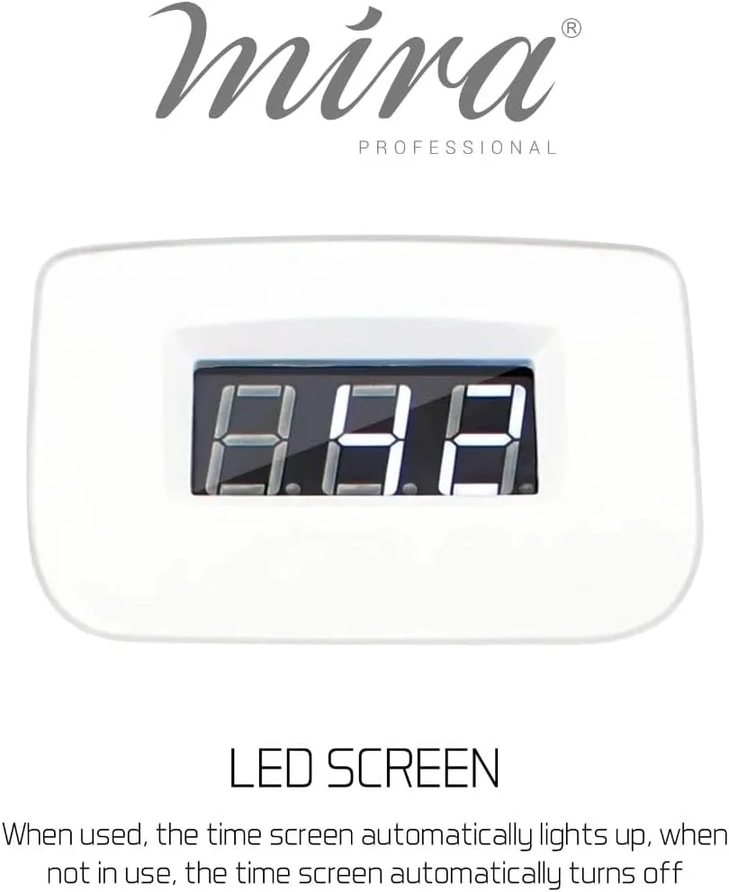 دستگاه خشک کن لاک ژل ناخن LED UV حرفه ای مدل میرا