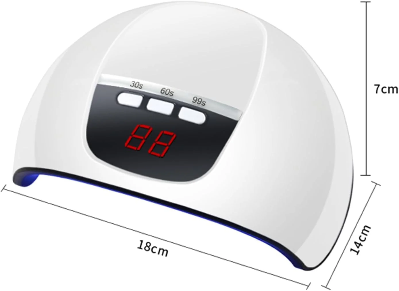 دستگاه خشک کن لاک ناخن UV مدل Labymos 54W، مینی لامپ برای مانیکور ناخن و ژل UV با قابلیت تنظیم زمان