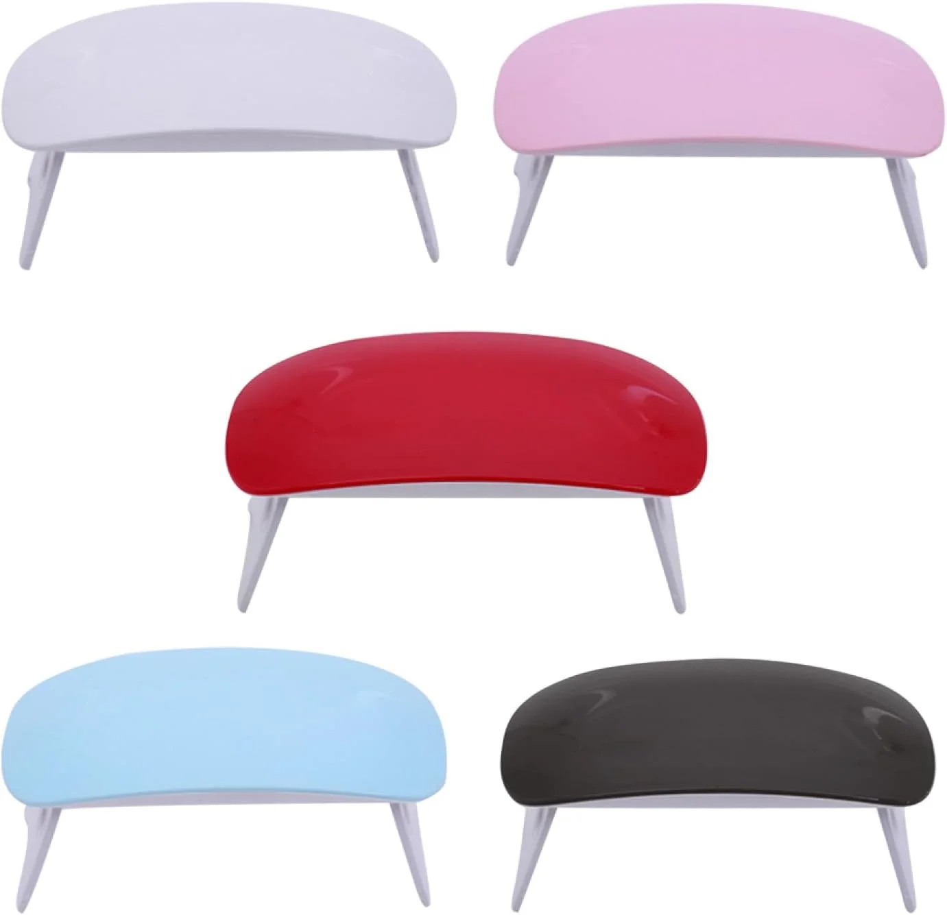 خشک کن ناخن مینی لابیموس 6 وات، قابل حمل با USB، نور UV LED، تایمر 60 ثانیه، لامپ خشک کننده سریع ناخن (ارسال رنگ تصادفی)