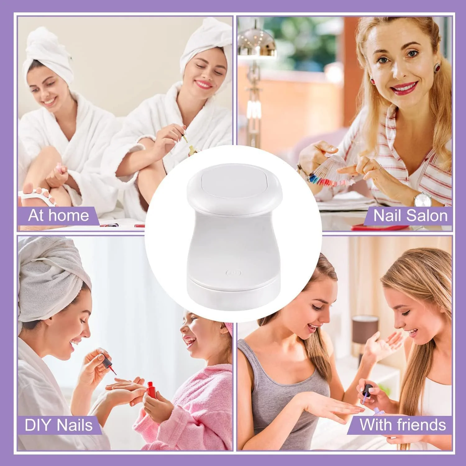 چراغ ناخن مینی Labymos INFILILA با نور UV برای ناخن ها، طراحی بازشوی 180 درجه، خشک کن ناخن USB قابل حمل، چراغ UV LED برای خشک کردن همه ژل ها، چراغ UV LED خورشیدی 16 واتی با خشک شدن سریع برای یک انگشت