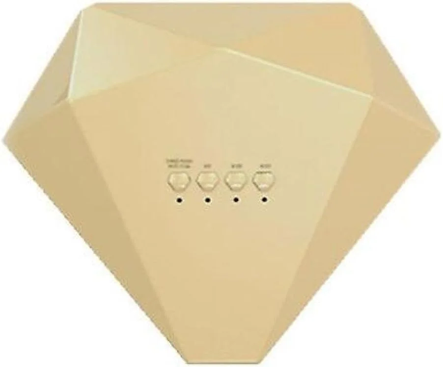 دستگاه خشک کن لاک ناخن 48 وات مدل Diamond Sed UV LED با سرعت بالا، دارای 30 لامپ LED، تایمر و سنسور خودکار، مناسب برای مانیکور و پدیکور - رنگ: طلایی، دوشاخه EU