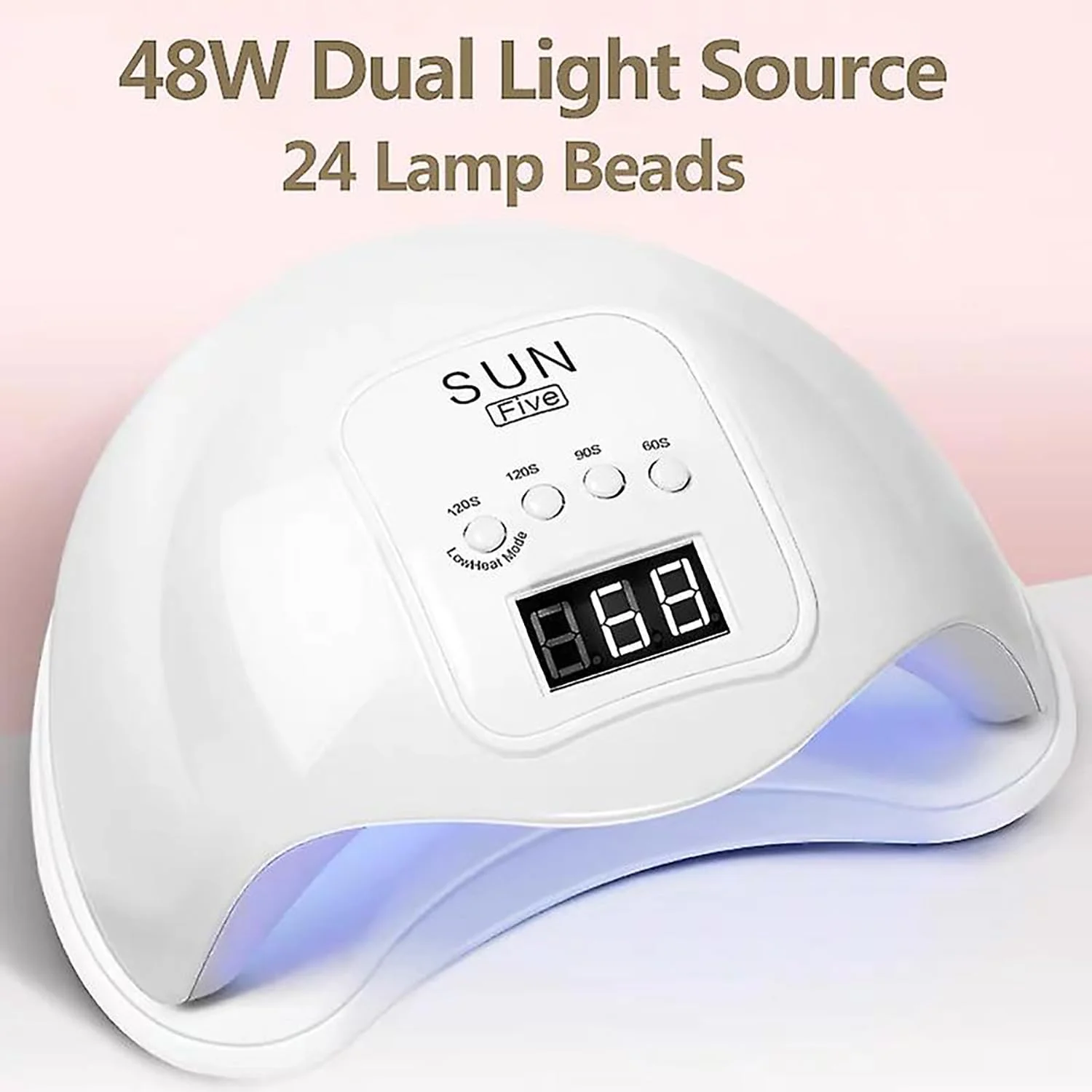 دستگاه خشک کن ناخن 48 وات 36 وات Labymos، لامپ ال ای دی قابل حمل یو وی برای مانیکور ناخن، کابل USB، مناسب برای استفاده خانگی، لامپ یو وی ناخن برای خشک کردن لاک ژل، اندازه: 36 وات-2