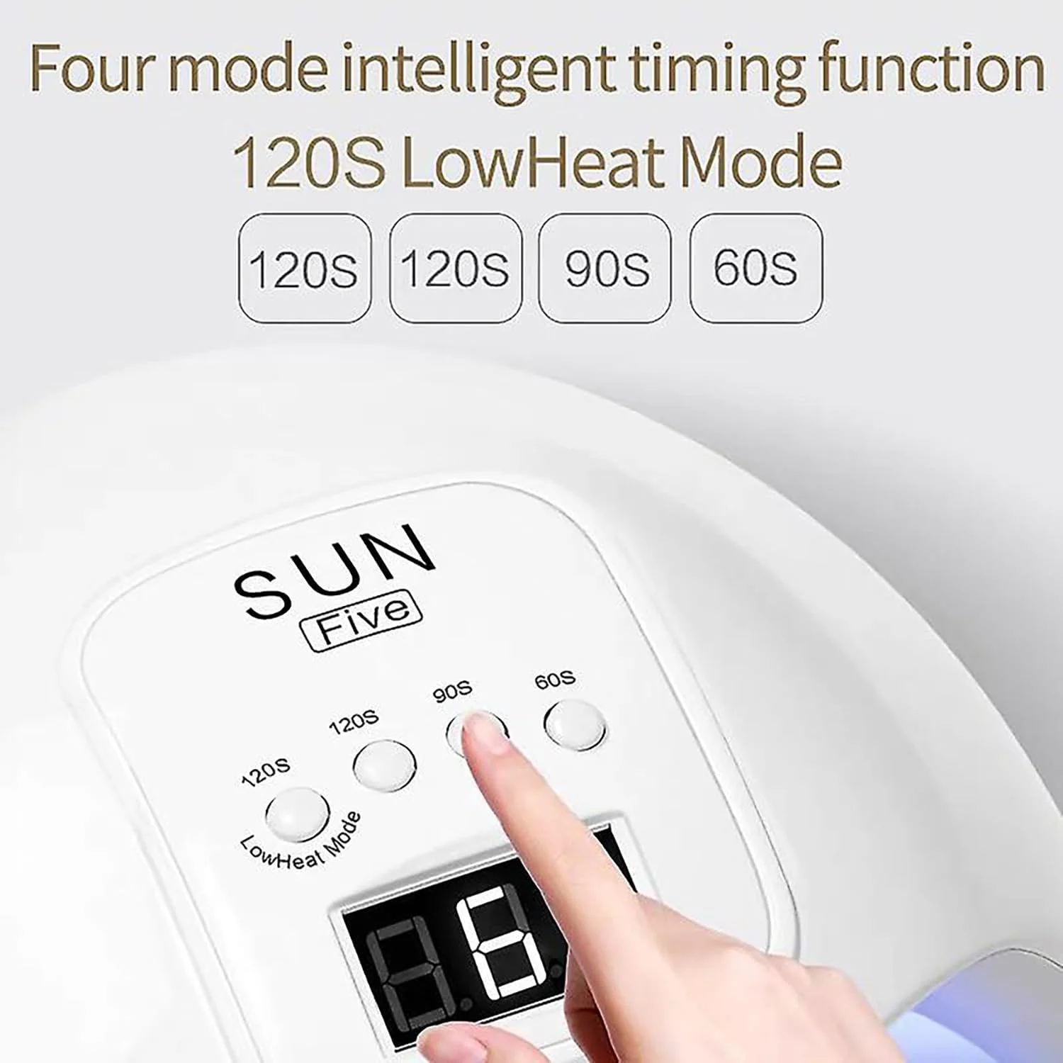 دستگاه خشک کن ناخن 48 وات 36 وات Labymos، لامپ ال ای دی قابل حمل یو وی برای مانیکور ناخن، کابل USB، مناسب برای استفاده خانگی، لامپ یو وی ناخن برای خشک کردن لاک ژل، اندازه: 36 وات-2