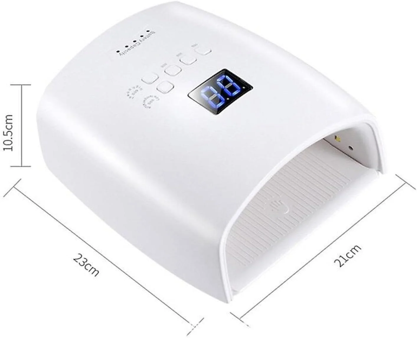 دستگاه خشک کن لاک ژل ناخن 48 وات مدل S10 با نور قرمز، مناسب برای مانیکور، چراغ LED یو وی بی سیم، رنگ نور: قرمز، نوع دوشاخه: EU