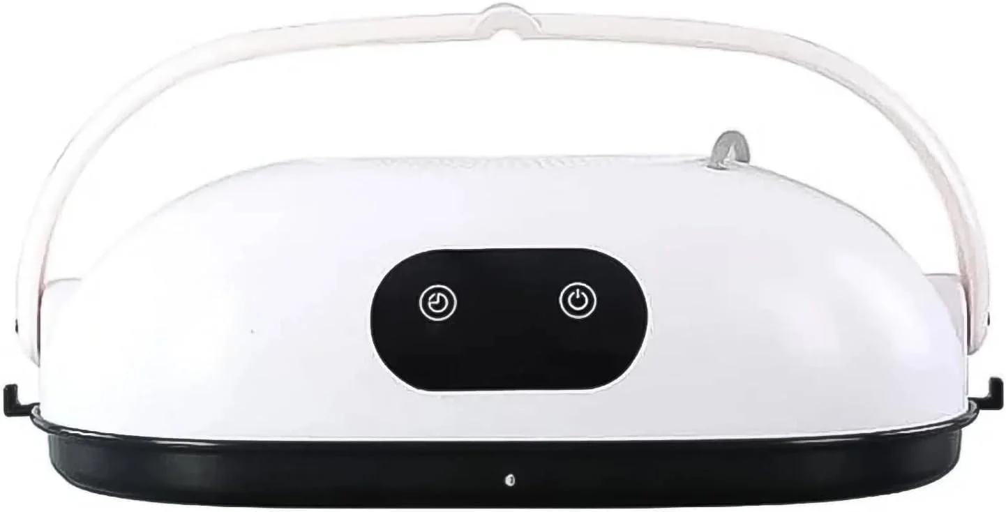 چراغ LED قابل حمل ناخن با دسته، کنترل لمسی، سفید و مشکی