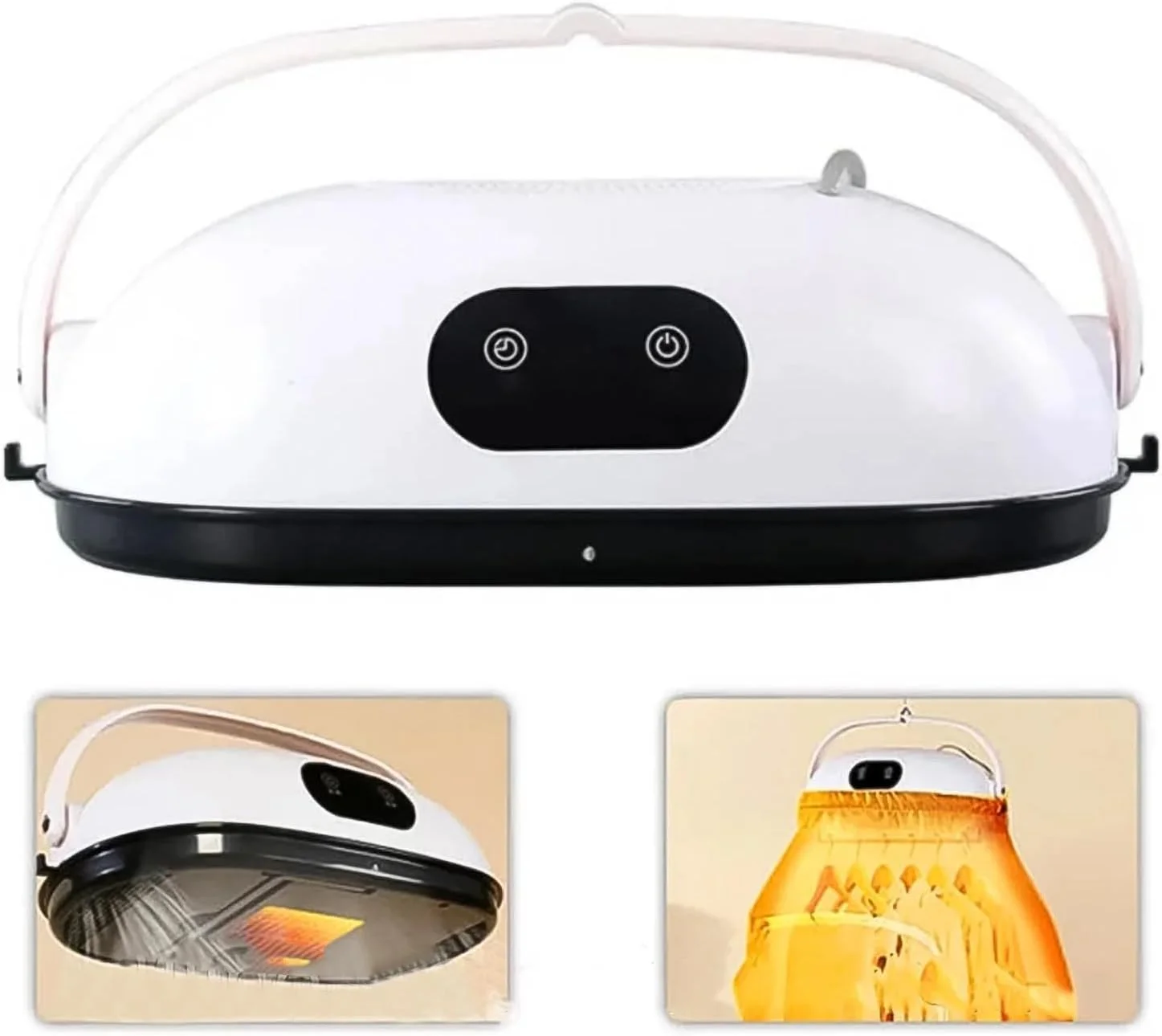 چراغ LED قابل حمل ناخن با دسته، کنترل لمسی، سفید و مشکی