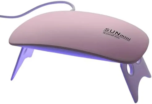 دستگاه خشک کن لاک ناخن LED UV 6 وات با قدرت بالا، دستگاه خشک کن لاک ژل حرفه ای LED، چراغ ناخن LED برای ناخن های ژلی با سنسور اتوماتیک و 4 تایمر، دستگاه خشک کن ناخن UV LED برای سالن مانیکور حرفه ای