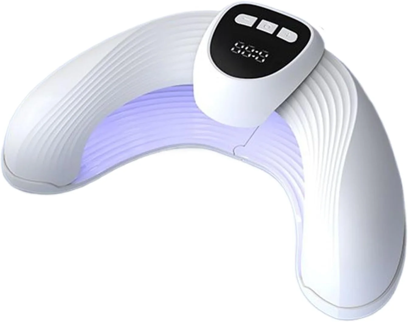 دستگاه خشک کن لاک ناخن LED UV، خشک کن قابل حمل U شکل، ابزار خشک کردن سریع ناخن با تایمر برای مسافرت، اسپا و کمپینگ