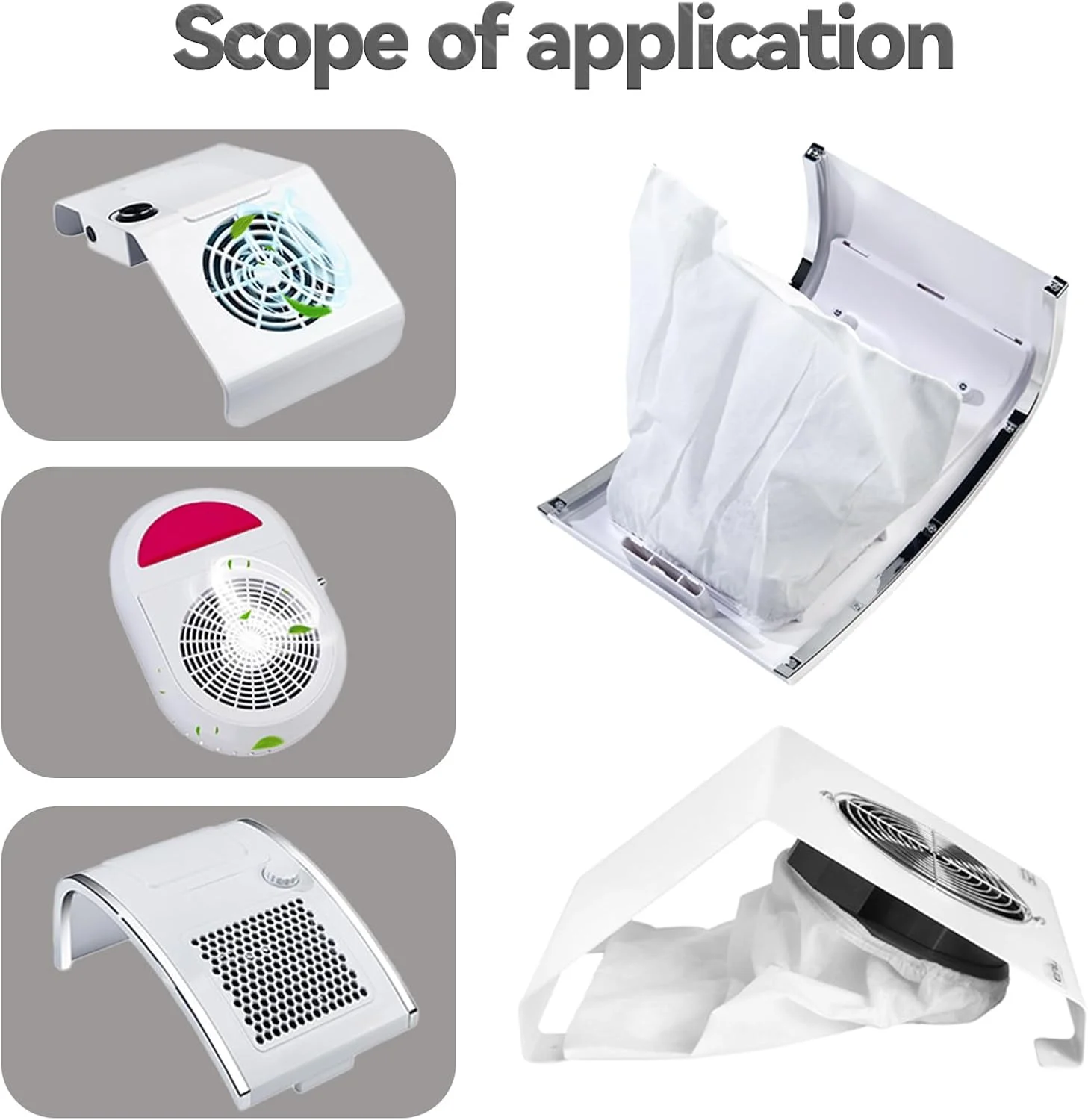 کیسه گرد و غبار ناخن زفیرا، کیسه گرد و غبار برای دستگاه مکنده ناخن، کیسه دستگاه مکنده ناخن، کیسه جمع کننده گرد و غبار هنر ناخن برای سالن ناخن، کیسه پارچه ای نبافته برای هنر ناخن