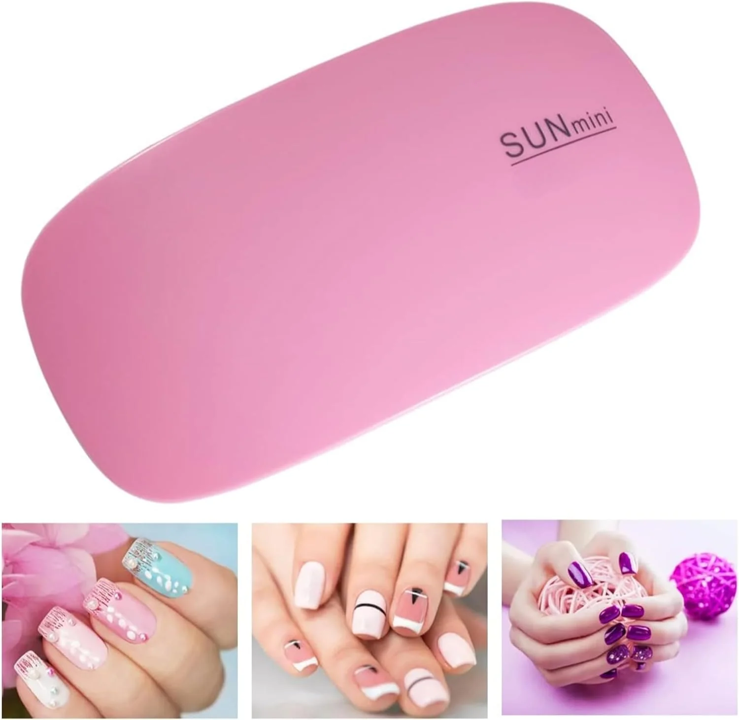 دستگاه خشک کن لاک ناخن LED UV 6 وات با قدرت بالا، دستگاه خشک کن لاک ژل حرفه ای LED، چراغ ناخن LED برای ناخن های ژلی با سنسور اتوماتیک و 4 تایمر، دستگاه خشک کن ناخن UV LED برای سالن مانیکور حرفه ای