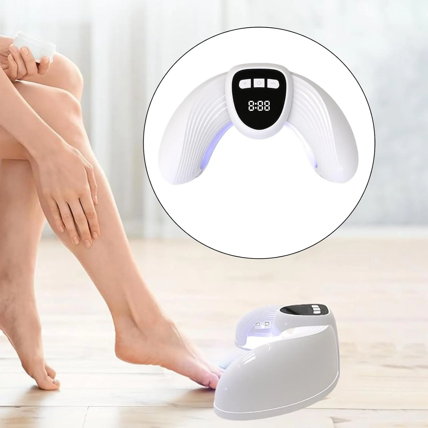 دستگاه خشک کن لاک ناخن LED UV، خشک کن قابل حمل U شکل، ابزار خشک کردن سریع ناخن با تایمر برای مسافرت، اسپا و کمپینگ