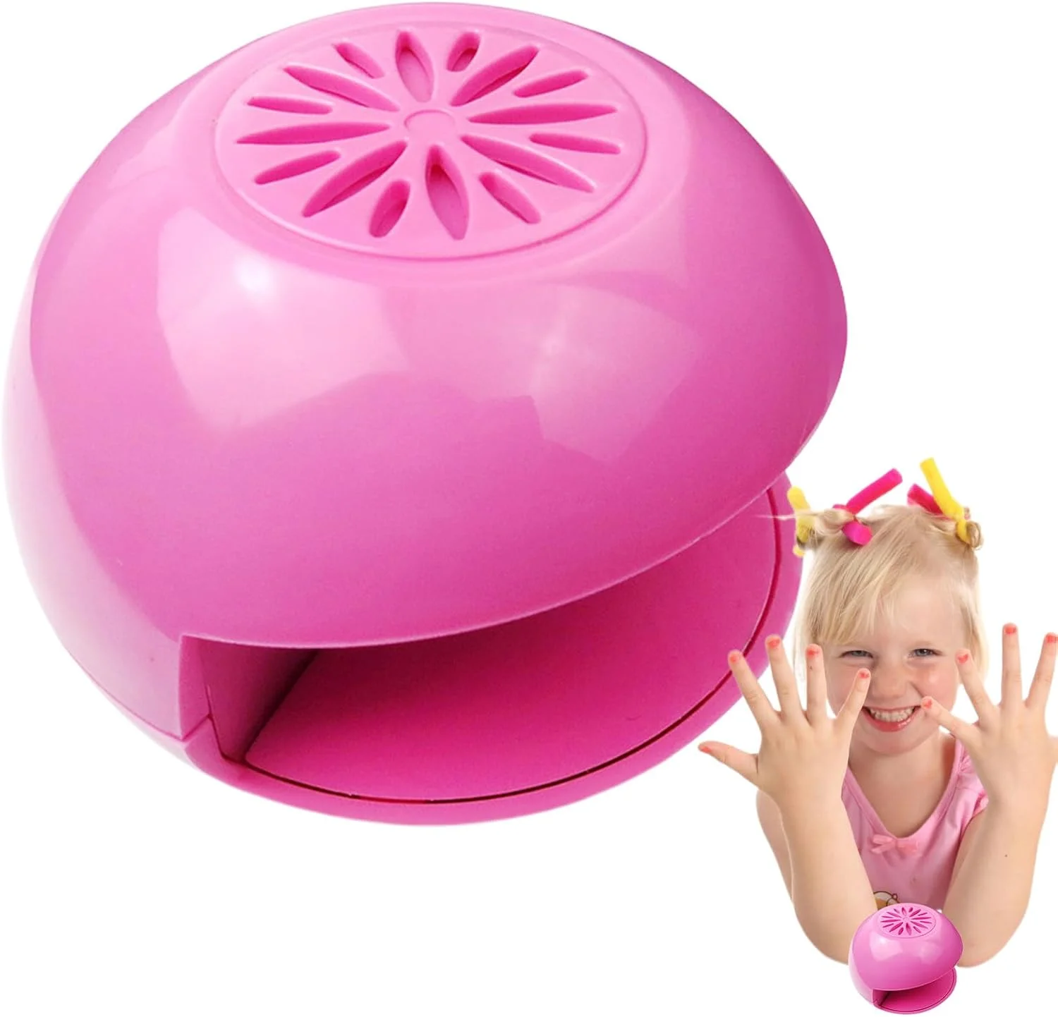 خشک کن لاک ناخن - خشک کن لاک ناخن قابل حمل و ایمن برای کودکان، ابزار مانیکور فن ژلی برای مبتدیان، مسافرت، کودکان، زنان و دختران