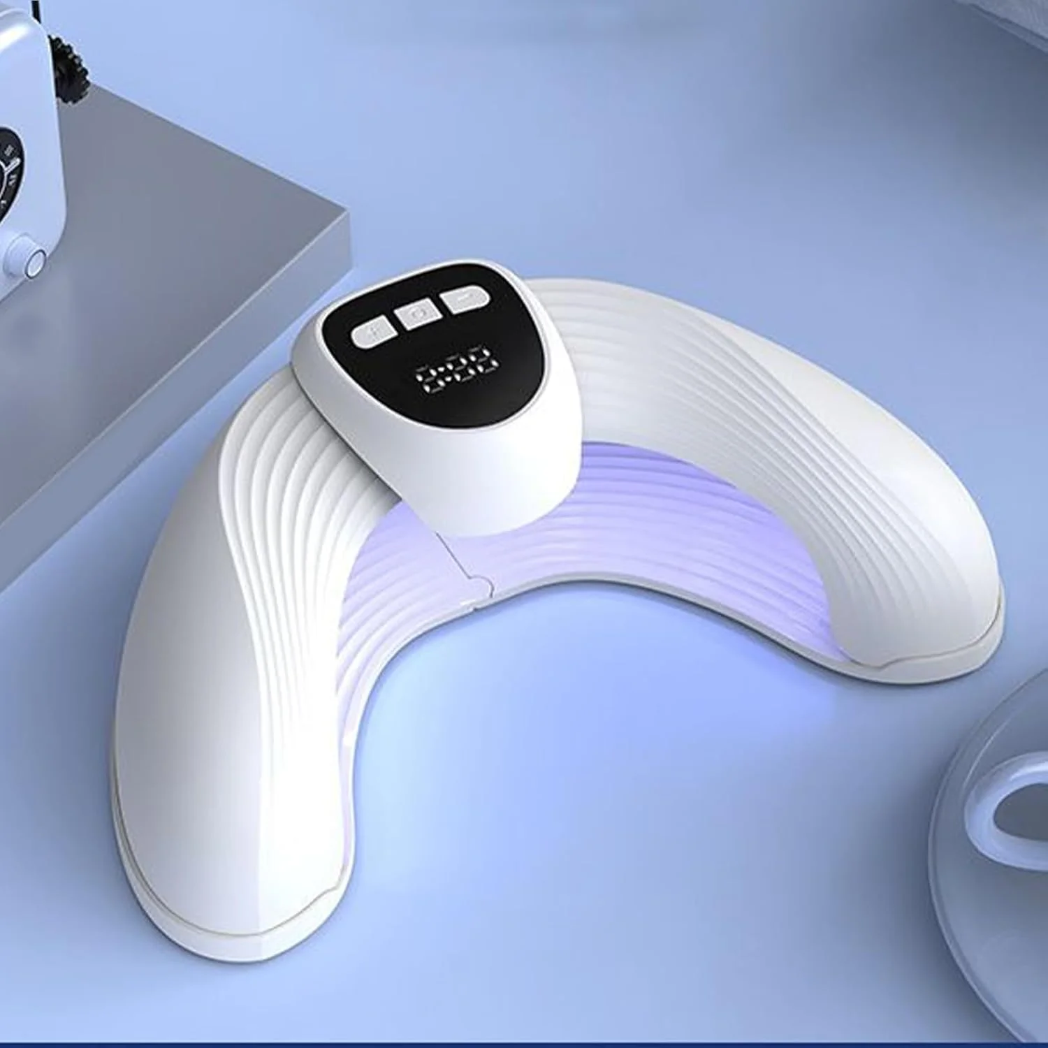 چراغ خشک کننده ناخن، چراغ ال ای دی ناخن | خشک کن قابل حمل U شکل ابزار ناخن خشک کردن سریع با تایمر برای مسافرت، اسپا، کمپینگ