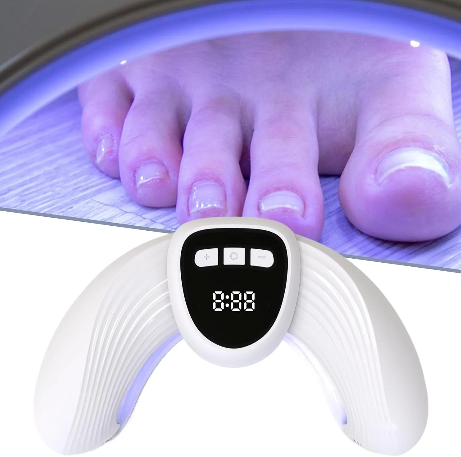 دستگاه خشک کن لاک ناخن یو شکل قابل حمل با تایمر مناسب مسافرت، اسپا و کمپینگ دستگاه خشک کن لاک ناخن یو شکل قابل حمل با تایمر مناسب مسافرت، اسپا و کمپینگ