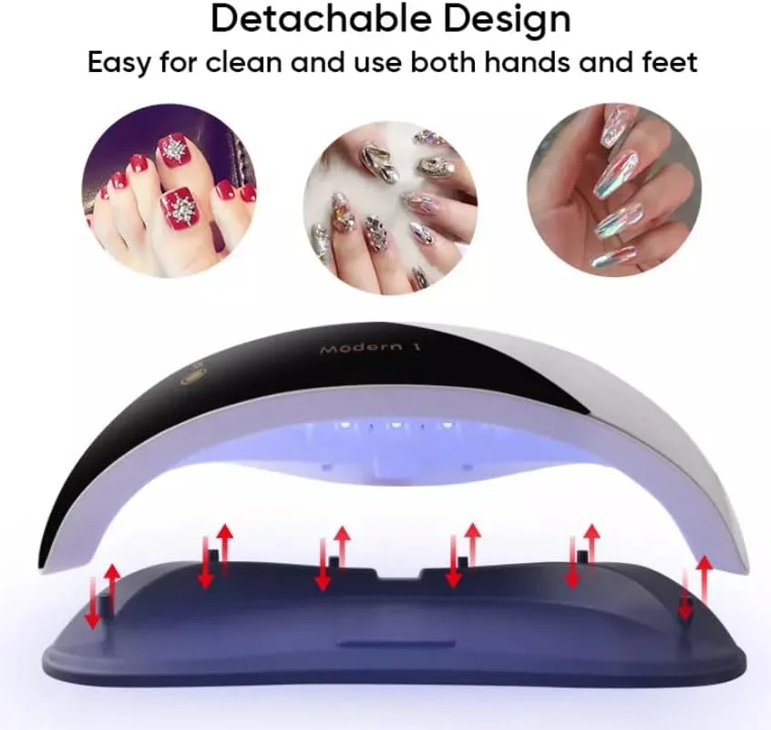 دستگاه خشک کن لاک ناخن ال ای دی UV حرفه ای و مدرن 3 در 1