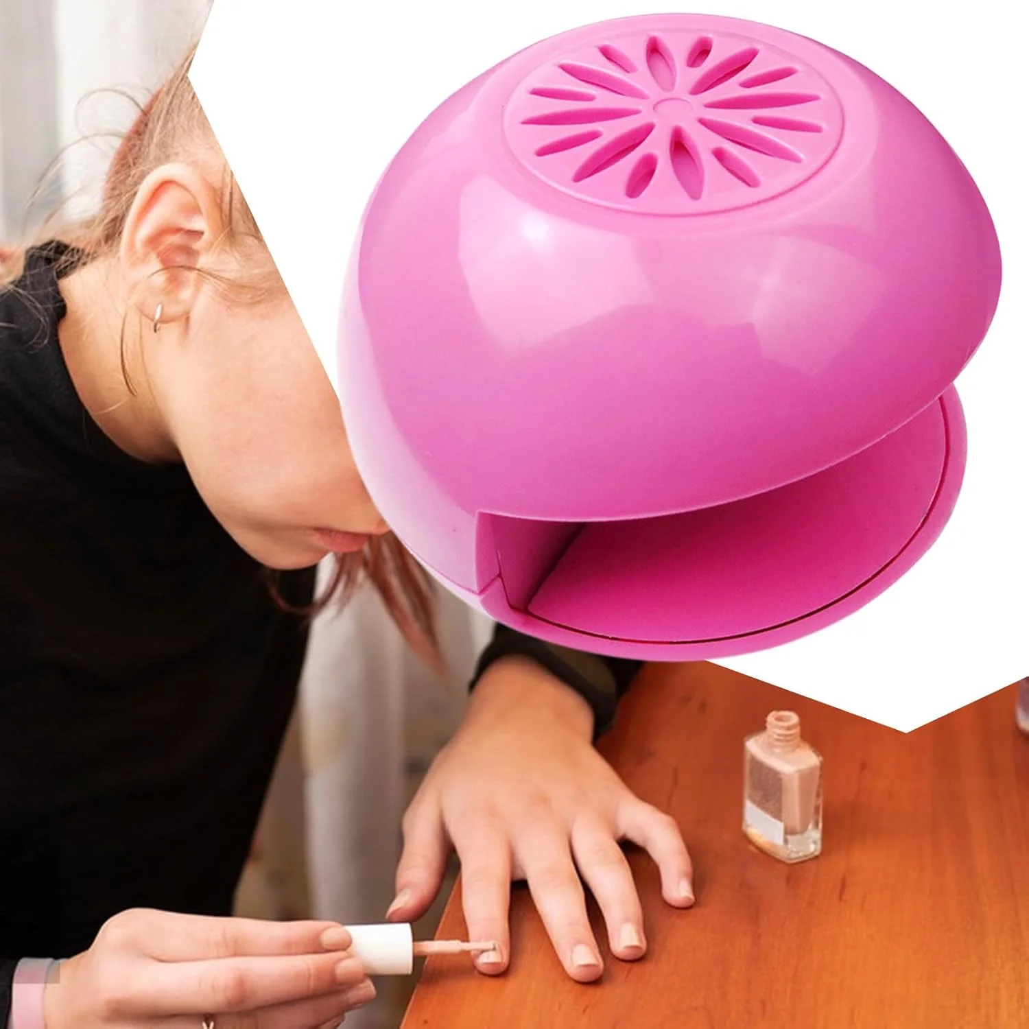 خشک کن لاک ژل - خشک کن لاک ناخن کودکان | ابزار مانیکور فن ژل ایمن قابل حمل برای مبتدیان خانگی مسافرت کودکان زنان دختران