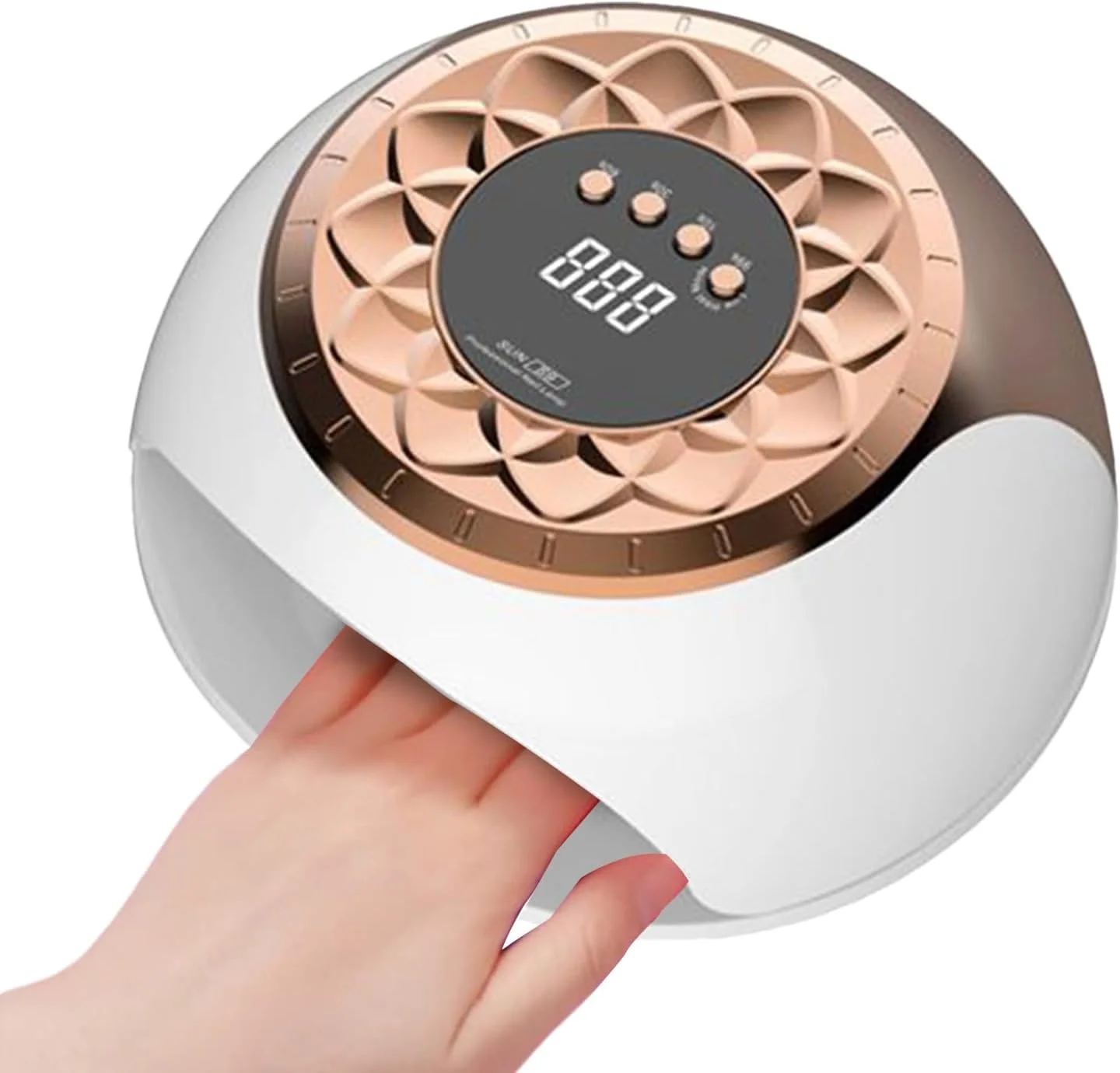 چراغ ناخن رومیزی، چراغ خشک کننده با تایمر | چراغ LED UV حرفه ای با قابلیت خشک کردن سریع و تنظیمات تایمر برای استفاده در منزل، مسافرت و سالن