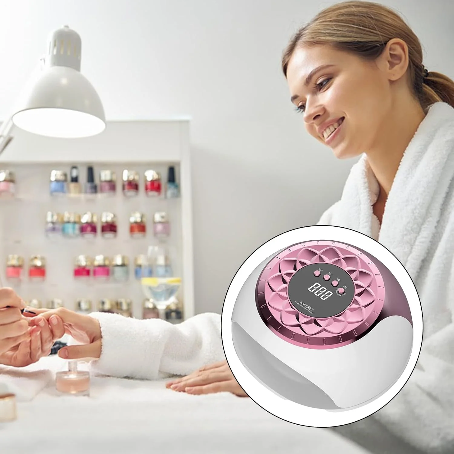 دستگاه خشک کن لاک ژل LED، قابل حمل | دستگاه چند منظوره قابل حمل UV LED برای استفاده در منزل، مسافرت، دست و پا