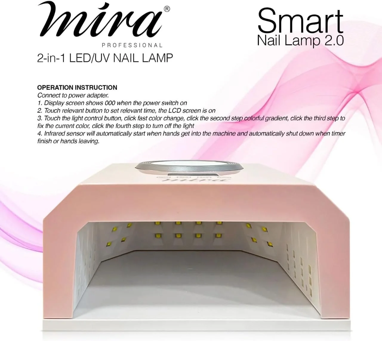 دستگاه خشک کن لاک ژل ناخن UV LED حرفه ای مدل ZY D04 Mira