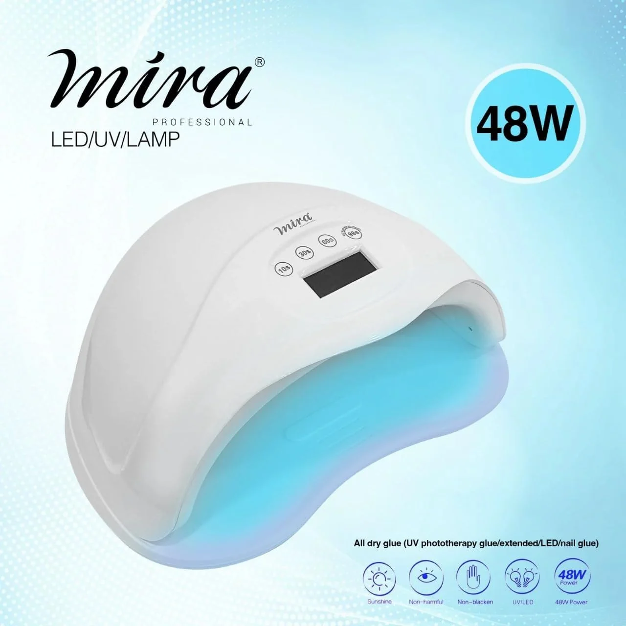 دستگاه خشک کن لاک ژل ناخن UV LED حرفه ای مدل SUN55 Mira