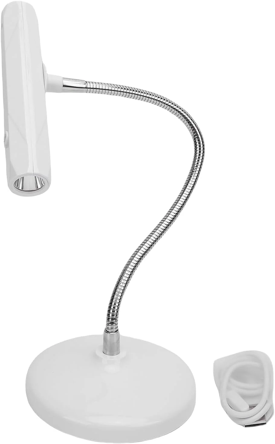 چراغ LED ناخن ASHATA، چراغ گردن غازی برای ناخن های ژلی، چرخش 360 درجه، تایمر 60 ثانیه ای، خشک کن سریع USB 9 واتی مانیکور برای خانه و سالن (نور گلگون)