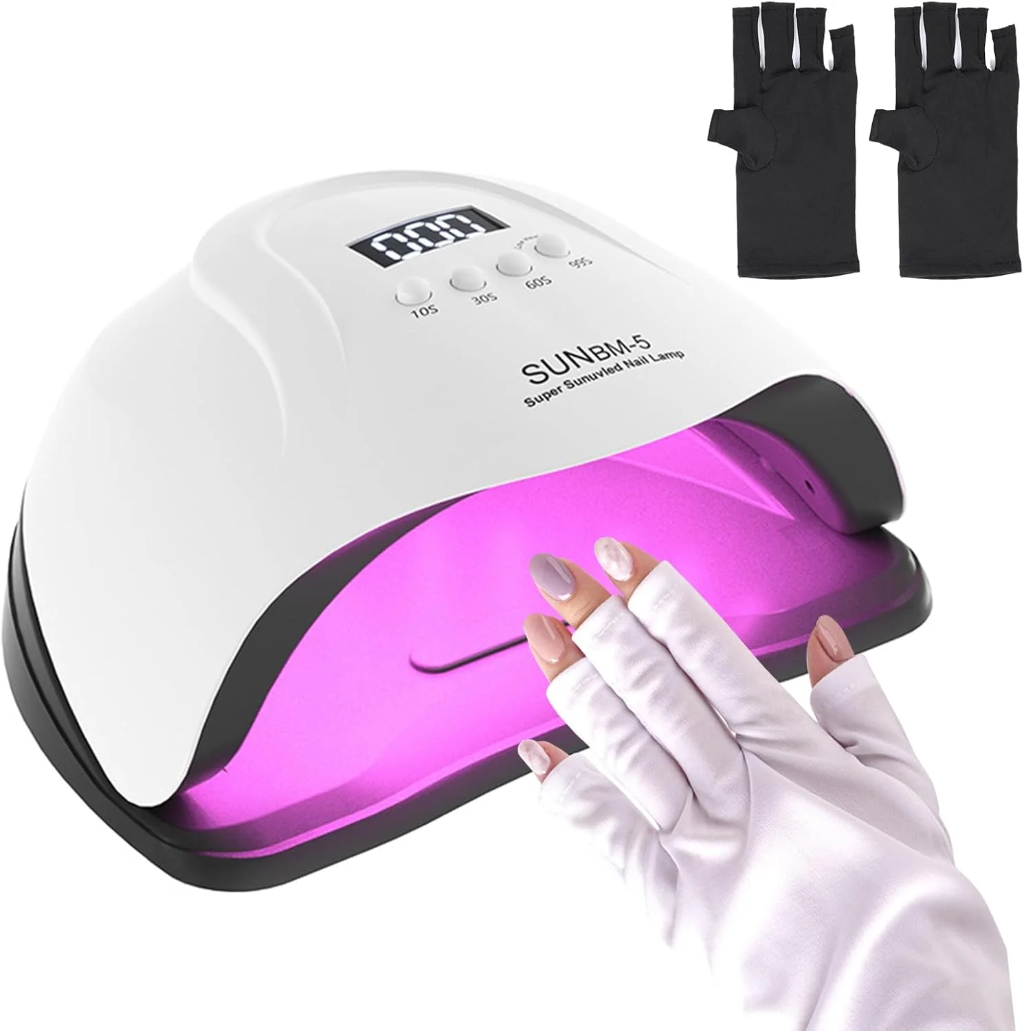 دستگاه خشک کن لاک ناخن LED UV، دستگاه حرفه ای خشک کننده لاک ژل LED، مناسب برای خشک کردن لاک ناخن، زمان بندی چهار سرعته + سنسور هوشمند، خشک شدن سریع، مناسب برای استفاده در منزل و سالن های آرایشی