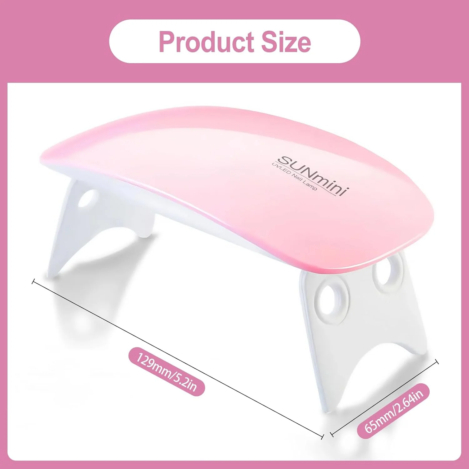 چراغ UV LED کوچک برای ناخن، چراغ UV برای ناخن، چراغ LED UV برای ژل ناخن، خشک کن لاک ناخن، چراغ ناخن، خشک کن کوچک ناخن برای انواع لاک ژل ناخن، چراغ UV برای لاک ژل ناخن