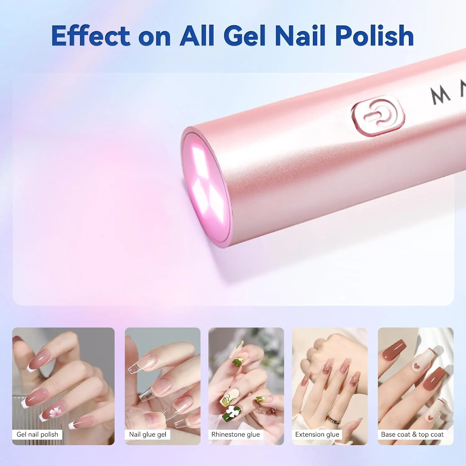 چراغ UV LED ناخن Makartt، مینی خشک کن ناخن صورتی