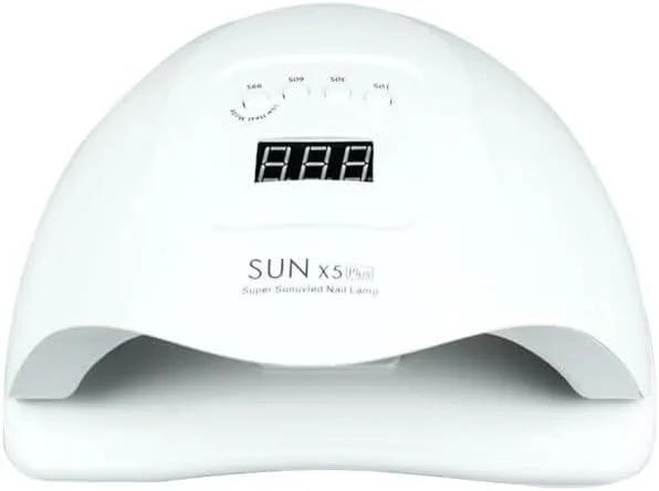 دستگاه خشک کن ژل حرفه ای - لامپ ال ای دی یو وی 48 وات برای خشک کردن سریع، حسگر خودکار، تنظیمات تایمر، خشک کردن دو دست - دستگاه خشک کن ناخن برای مانیکور، پدیکور، لاک و ابزار طراحی ناخن (سفید)