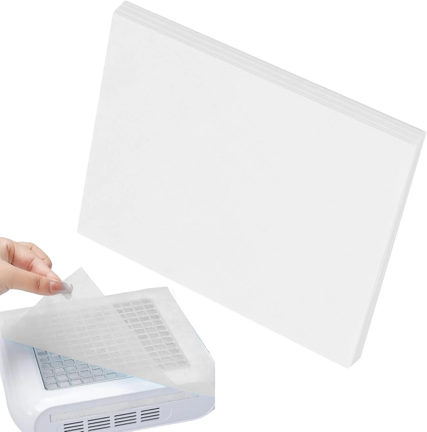 برگه های جمع کننده گرد و غبار ناخن | بسته 100 عددی جمع کننده گرد و غبار ناخن، کاغذ حرفه ای برای تمرین، آموزش، سالن و منزل