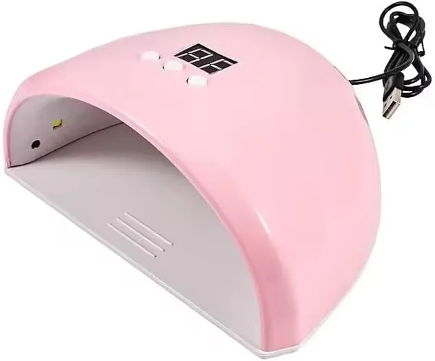 دستگاه خشک کن لاک ناخن UV LED – مینی خشک کن 36 وات با 12 لامپ LED، صفحه نمایش LCD، سنسور خودکار، تغذیه از طریق USB، نور خشک کننده سریع برای لاک ژل – ابزار هنری ناخن جمع و جور و قابل حمل برای استفاده در خانه یا سالن