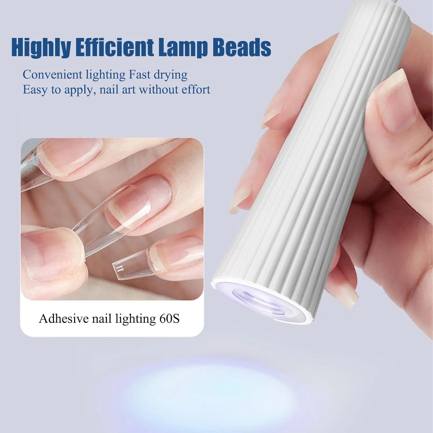 چراغ UV ناخن، چراغ ژلی ناخن 3 وات، چراغ مینی UV ناخن، خشک کن ناخن، چراغ کوچک قابل حمل ناخن، چراغ دستی ناخن برای لاک ناخن، ژل ناخن و چسب ناخن