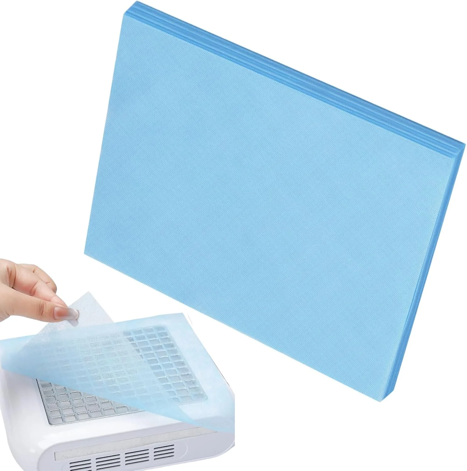 برگه های جمع کننده گرد و غبار ناخن، 100 عدد | لوازم جانبی جمع کننده حرفه ای عصاره کاغذی برای تمرین آموزش سالن بانوان