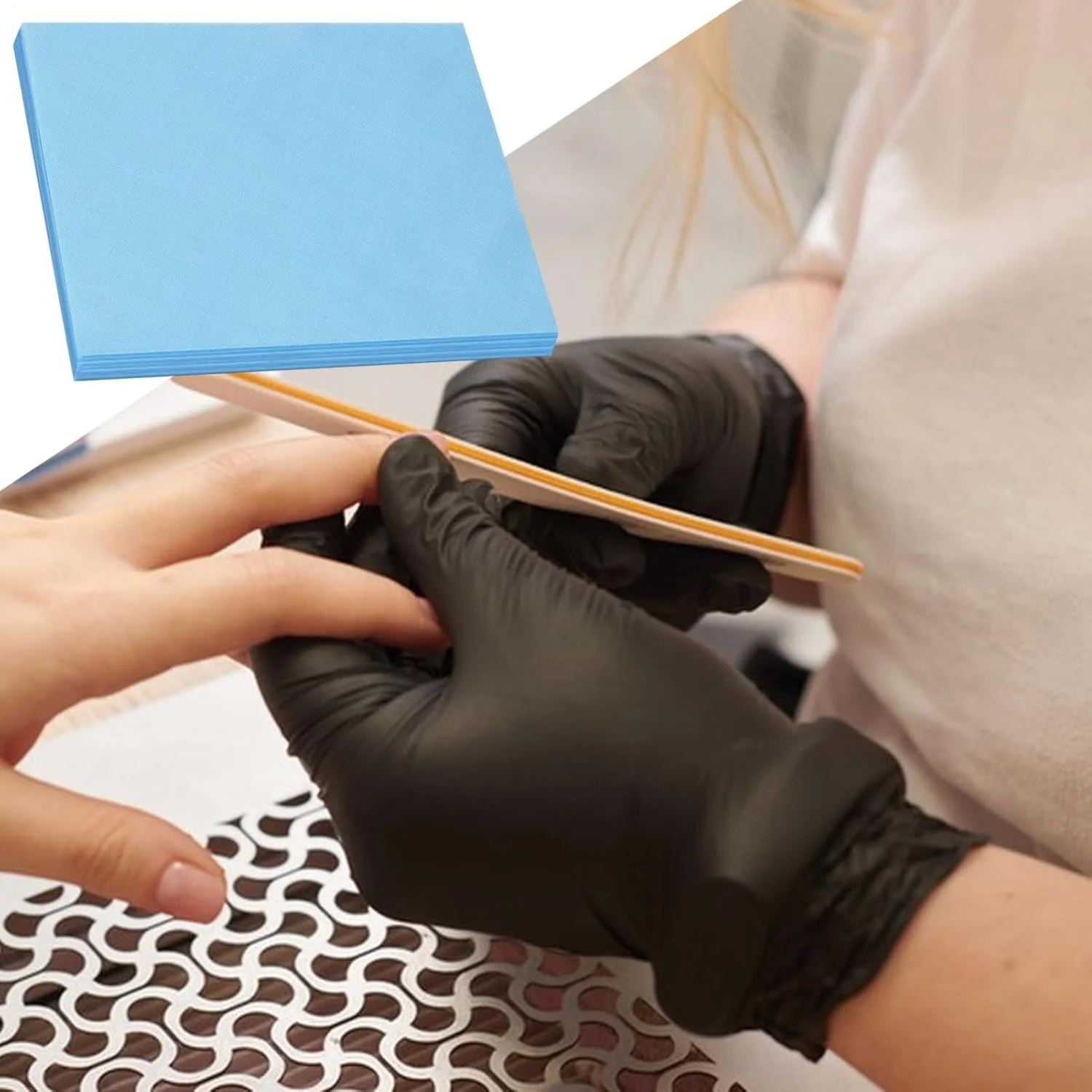 فیلتر جمع کننده گرد و غبار، 100 عددی برای دستگاه مکنده گرد ناخن | لوازم جانبی کاغذی حرفه ای برای تمرین سالن های زنانه