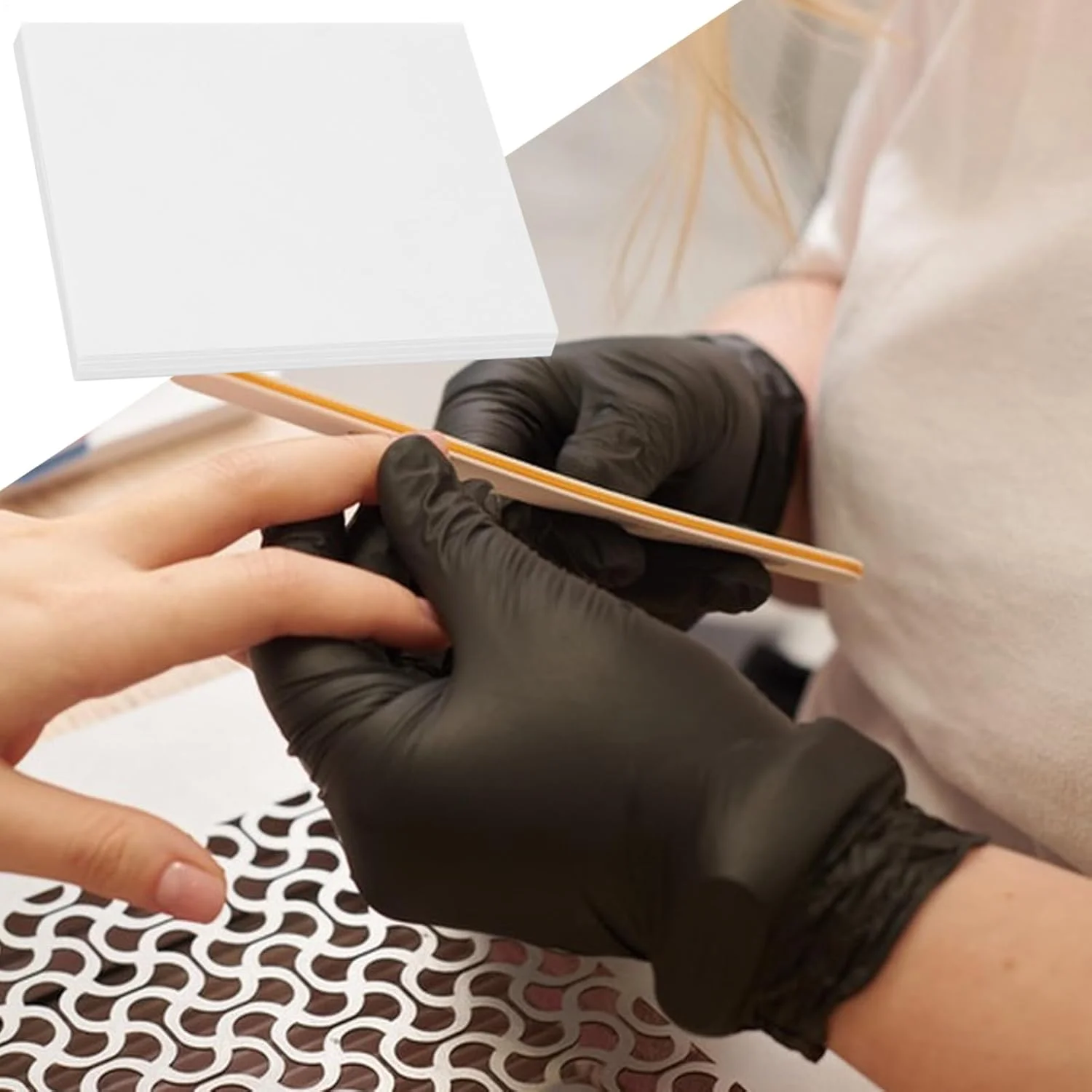 فیلتر جمع کننده گرد ناخن | جمع کننده گرد برای ناخن، 100 عددی | کاغذ حرفه ای برای تمرین، آموزش، سالن، منزل