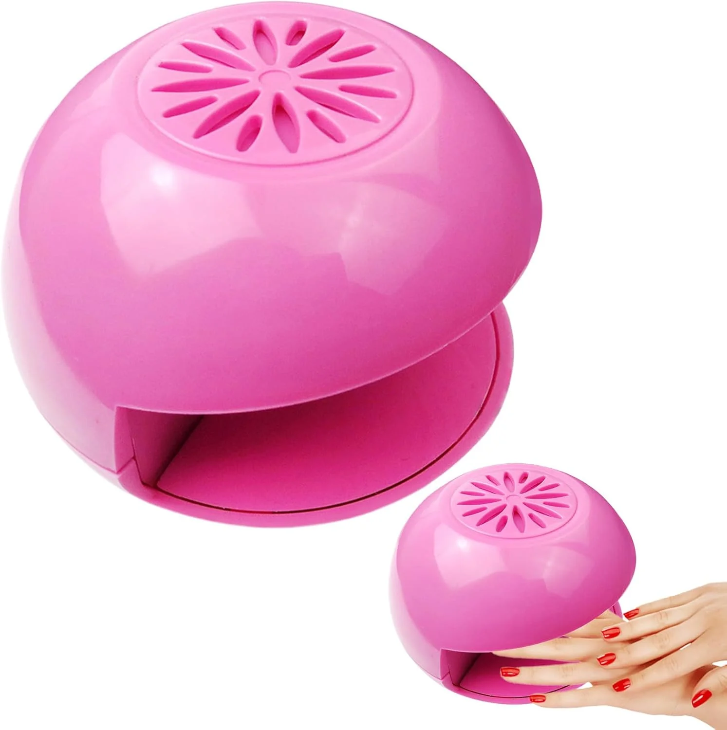 خشک کن لاک ژل، خشک کن ناخن قابل حمل برای کودکان، ابزار مانیکور فن ژل ایمن قابل حمل برای مبتدیان خانگی، مسافرت، کودکان، زنان و دختران