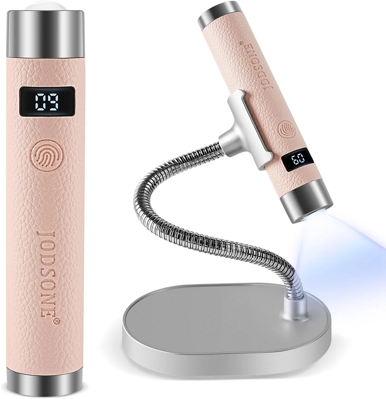 لامپ ناخن ال ای دی یو وی آهنربایی جادسون، قابل حمل، شارژی، خشک کننده لاک ژل با سنسور هوشمند، 2 تایمر و صفحه نمایش ال سی دی مناسب استفاده خانگی و سالن