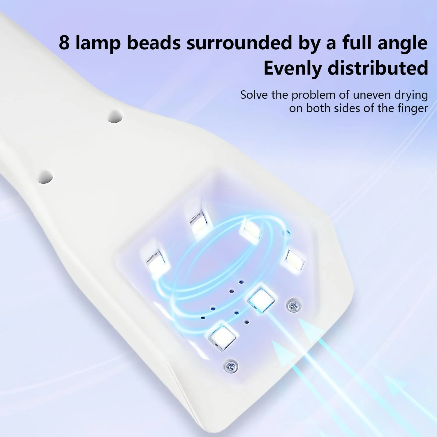 دستگاه خشک کن ناخن LED کوچک JODSONE - خشک کن قابل حمل ناخن برای لاک ژل، خشک کن ناخن USB برای خشک کردن سریع، لوازم ضروری سالن خانگی و مسافرت