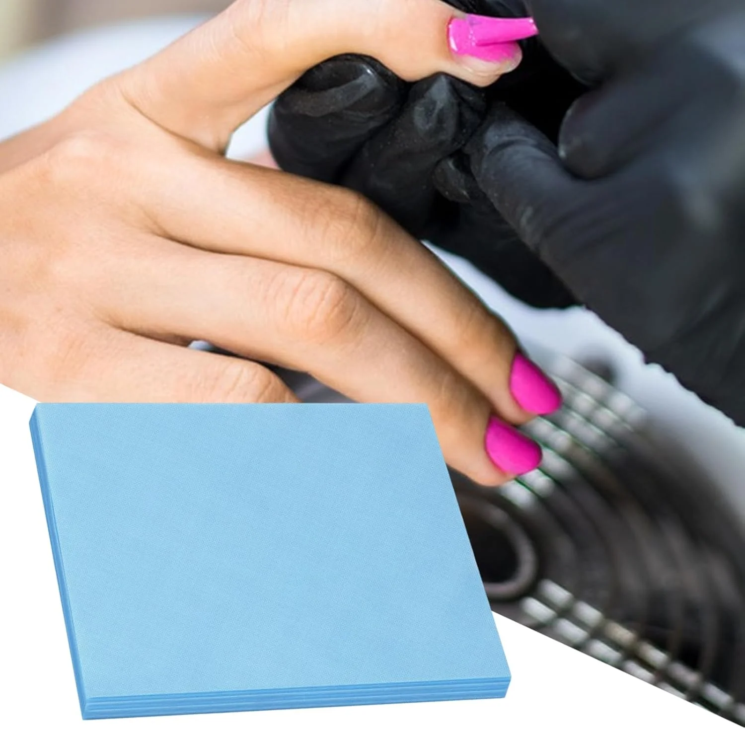 فیلتر جمع کننده گرد و غبار ناخن | 100 عدد فیلتر کاغذی جمع کننده گرد و غبار فن ناخن - لوازم جانبی توری کاغذی حرفه ای برای آموزش خانگی سالن بانوان