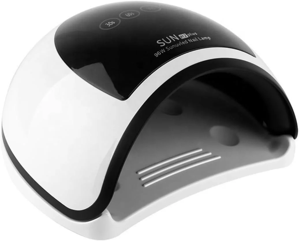 دستگاه خشک کن لاک ژل ناخن UV LED با توان 96 وات | دارای 4 تنظیمات تایمر | خشک کننده سریع ناخن برای مانیکور و پدیکور | سنسور اتوماتیک | مناسب برای منزل و سالن