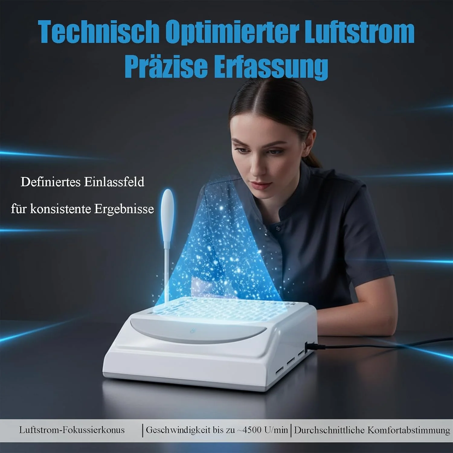 دستگاه مکش گرد و غبار ناخن 100 وات با لامپ LED، دستگاه مکنده حرفه ای گرد و غبار 4500 دور در دقیقه، سرعت پیوسته، قدرتمند و بی صدا، به همراه فیلتر، برای اکریلیک و ژل، مناسب سالن و منزل