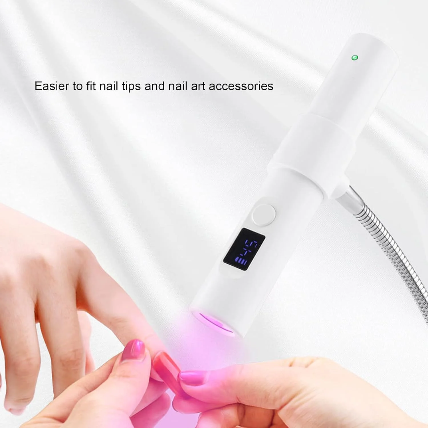چراغ خشک کن ناخن کوچک Jectse با قابلیت شارژ USB و گردن قابل تنظیم 360 درجه، ابزار جمع و جور مانیکور