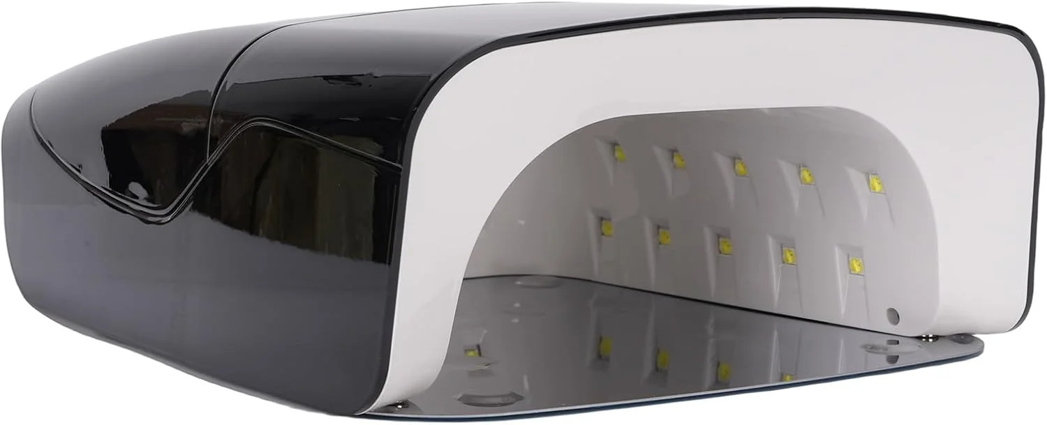 دستگاه خشک کن لاک ناخن بی سیم پونگناس، 132 وات، 15600 میلی آمپر ساعت، مناسب برای سالن و منزل، دارای 4 تایمر، پایه جداشدنی، 44 لامپ LED (UK)