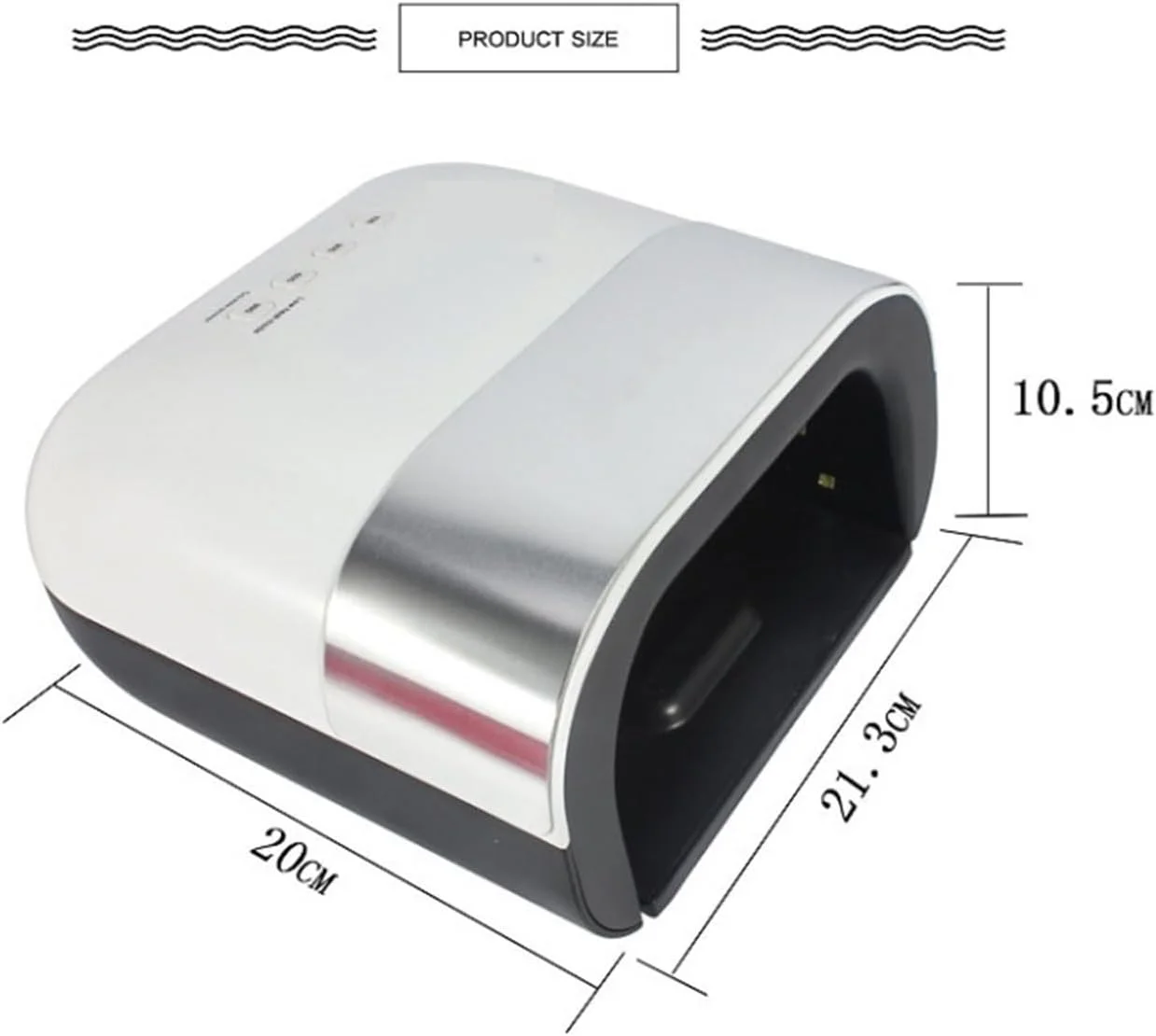 دستگاه خشک کن لاک ناخن LED UV مدل CDFVFA 48W هوشمند با 36 عدد LED، سنسور اتوماتیک، مناسب برای یک دست، خشک کننده سریع ناخن با نور UV دستگاه خشک کن لاک ناخن LED UV مدل CDFVFA 48W هوشمند با 36 عدد LED، سنسور اتوماتیک، مناسب برای یک دست، خشک کننده سریع ناخن با نور UV