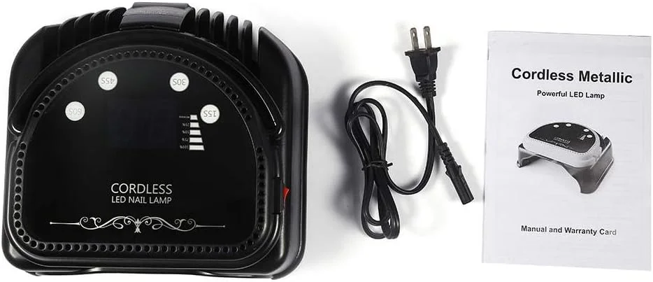 دستگاه خشک کن لاک ناخن ال ای دی شارژی بی سیم با صفحه نمایش ال سی دی و سنسور هوشمند، ابزار مانیکور