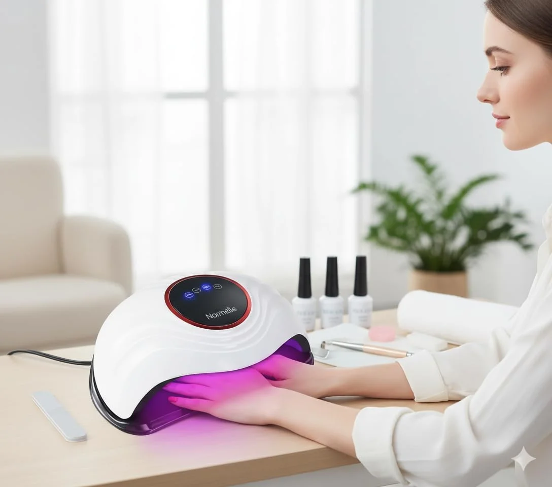 دستگاه خشک کن لاک ژل ناخن LED UV مدل Normelle 288W با 72 لامپ LED، 4 تنظیمات تایمر، سنسور هوشمند، منبع نور دوگانه - خشک کننده سریع لاک UV برای ناخن های ژلی