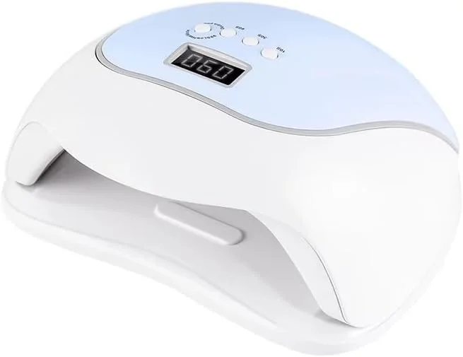 دستگاه خشک کن لاک ناخن با نور UV، دستگاه خشک کن ناخن و دستگاه خشک کن رنگ ناخن. لامپ مانیکور حرفه ای برای لاک، خشک کردن و پدیکور. مناسب برای استفاده در سالن یا خانه (آبی)