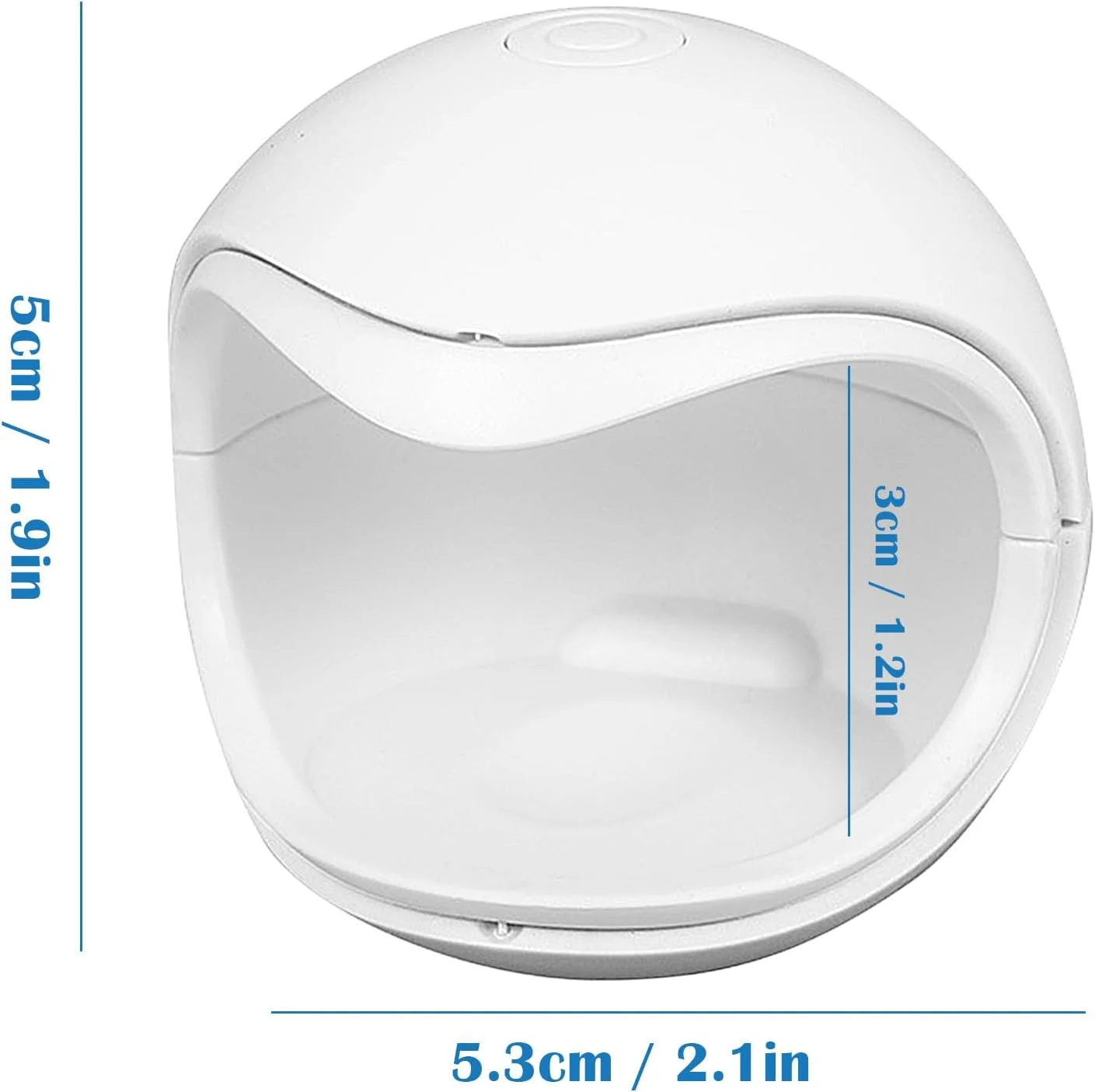 چراغ LED UV کوچک، چراغ UV کوچک برای خشک کن ناخن، چراغ LED ژل حرفه ای، چراغ UV قابل حمل با 2 تایمر (60 ثانیه / 120 ثانیه) برای مانیکور خانگی در منزل