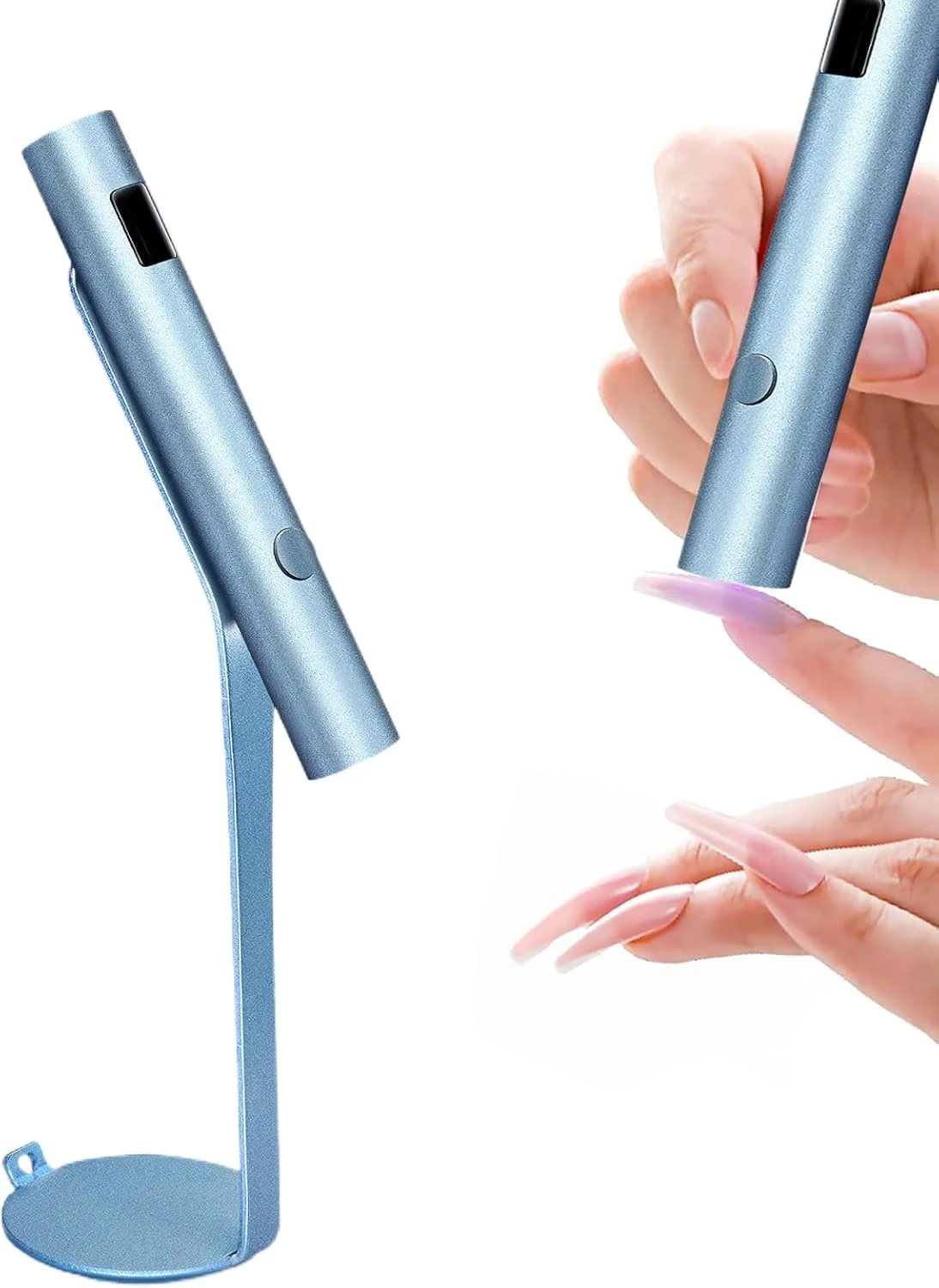 دستگاه خشک کن لاک ناخن یو وی - دستگاه قابل حمل و شارژی حرفه ای برای استفاده در منزل، مسافرت، سالن های مانیکور و پدیکور